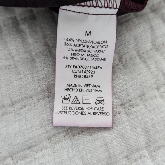 Plum Sparkle Holiday Party Dress - Picture 5 of 6